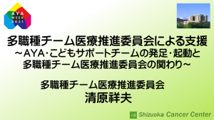 SCC多職種チーム医療推進委員会による支援